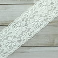 thumbnail image 5 of Ribbon Traditions 2.25" Stretch Elastic Lace Trim Ivory 25 Yards, 5 of 5