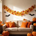 thumbnail image 3 of Artificial Maple Leaf Garland, Fall Autumn Foliage Vine, Flexible Hanging Garland for Thanksgiving, Fireplace, Front Door, Wall, Staircase, Porch and Indoor Outdoor Decoration 78.7 Inch #27, 3 of 7