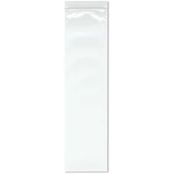 Plymor 4" x 15" (Pack of 100), 4 Mil Heavy Duty Zipper Reclosable Plastic Bags