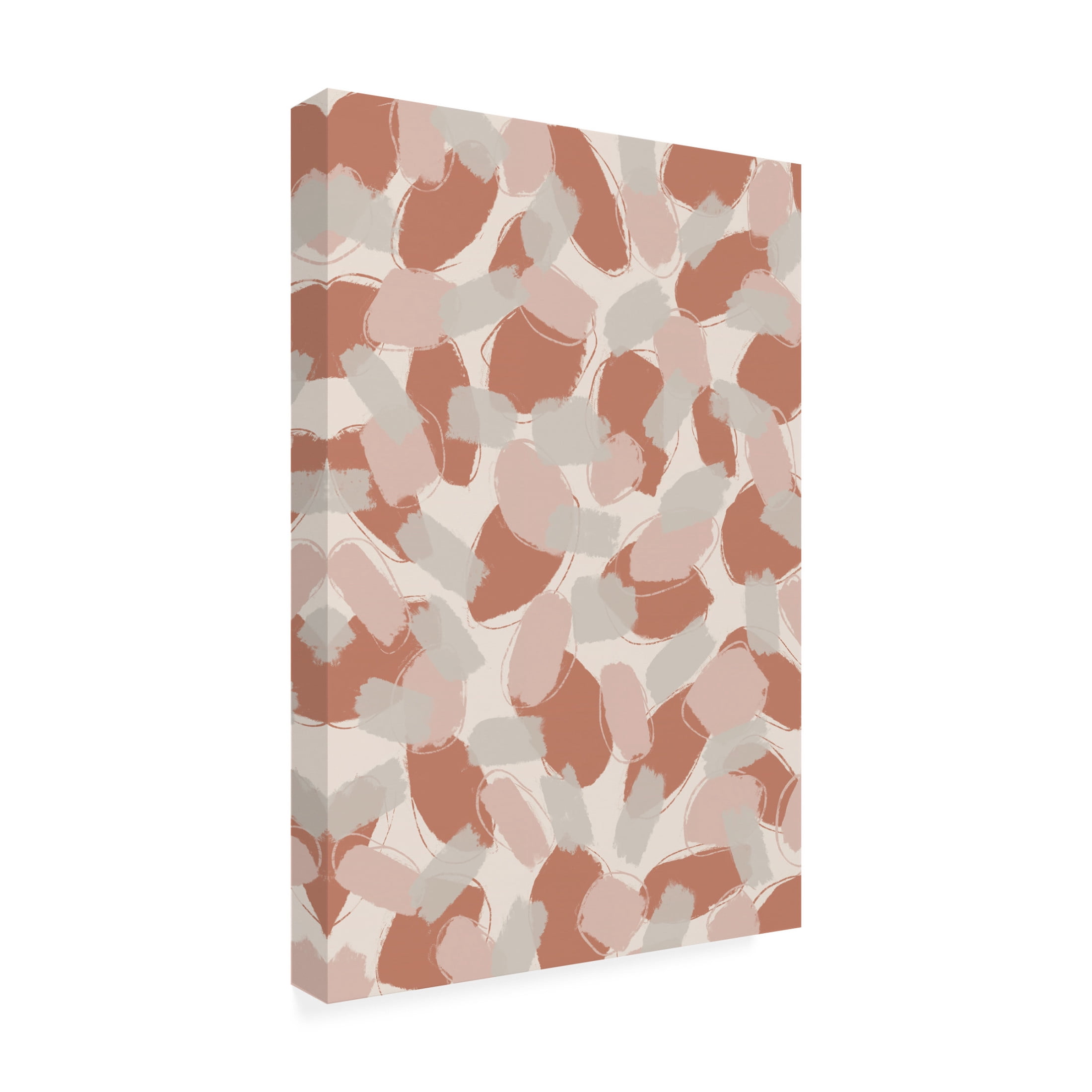 Canvas Wall Art - Treechild 'Soft Pastel Brush Strokes' Wall Art for Living Room, Bedroom, or Office D?cor by Trademark Fine Art - 22 x 32 Inches
