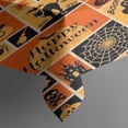 thumbnail image 3 of Patchwork Halloween Pattern Rectangle Tablecloth 60"x84",Waterproof Polyester Rectangle Table Cloth, Wipeable Spillproof Polyester Tablecloth for Dining, Camping, Indoor and Outdoor, 3 of 5