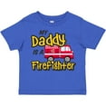 thumbnail image 3 of Inktastic My Daddy is a Firefighter with Fire Truck Boys or Girls Toddler T-Shirt, 3 of 5