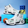thumbnail image 6 of Kids' Basketball Shoes - Lightweight Breathable High Tops for Boys Girls, Non-Slip Outdoor Sports Sneakers (6 Colors), 6 of 6