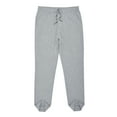 thumbnail image 4 of Mens Pajama Pants Cotton Soft Lightweight Jogger Pants, Sleep Knit Bottoms with Pockets, Gray, S, 4 of 8