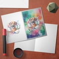 thumbnail image 3 of Funny Watercolor Adorable Rhodesian Ridgeback Peeking Through Torn Paper Effect 5x7in Folded Greeting Card Ridgebacks Dog Lover Gifts Single Note Card with Envelope - 00026, 3 of 5