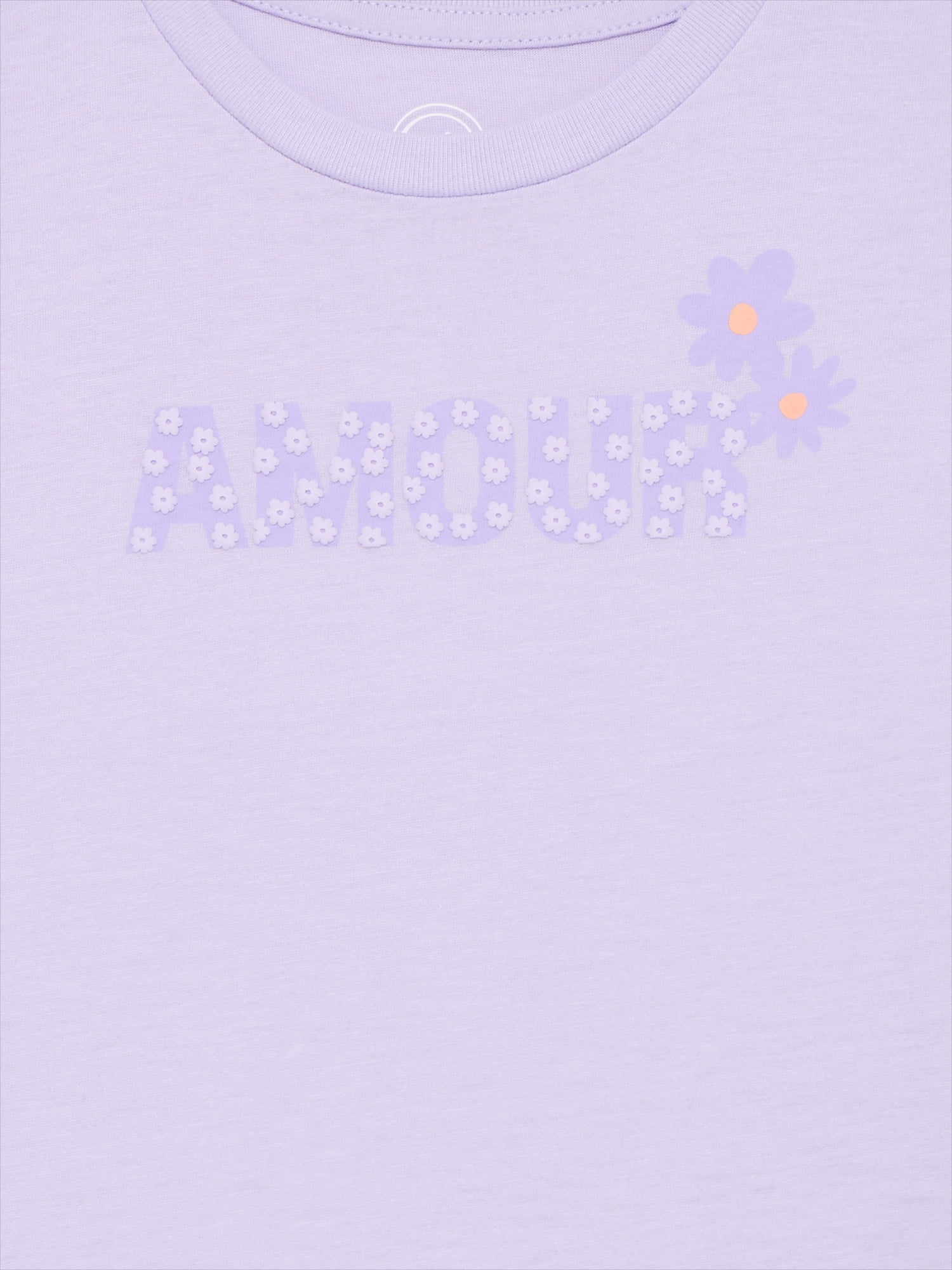 Wonder Nation Girls Ruffle Dolman Tee, Sizes 4-10