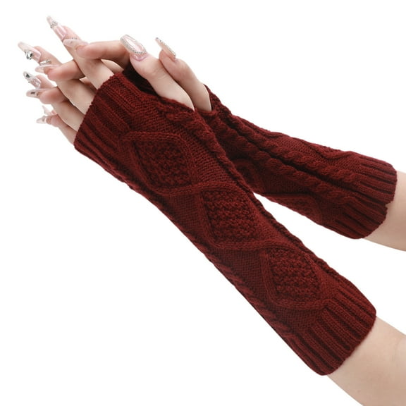 Yanyanz Gloves Mittens, Winter Gloves for Women Warm Glove Windproof Elastic Texting Black Gloves Thermal Gloves for Womens, Gloves Wine One Size
