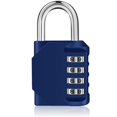 thumbnail image 1 of Jinsinto 4 Digit Combination Lock Padlock Code for Locker for Gyms Gate Shed Garage - Blue, 1 of 5