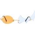 thumbnail image 2 of HAHDAXIA Lunettes de Soleil Polygone Flamme pour Femmes Sans Monture Fête Colorées Punk Lunettes Cosplay Lunettes Hommes, 2 of 6