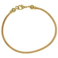 thumbnail image 1 of Gold Plated Charm Bracelet For European Style Large Hole Beads - Screw End 8.5 Inches, 1 of 2