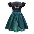 thumbnail image 2 of Girls 3D Cartoon Princess Costume Dress Halloween Short Sleeves Fancy-Dress Outfit, 2 of 6