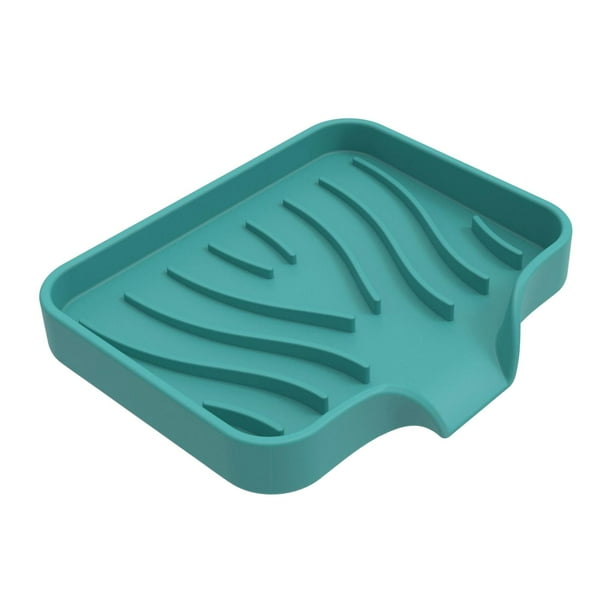 Jaboneras Jabonera de silicona Bandeja decorativa Organizador antideslizante Jabonera para Verde
