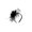 A001- Black, variant on Headband Black Fascinator with Black Ostrich Feathers Black Mesh Fabric for Halloween Party Events 1 Pack