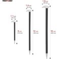 thumbnail image 2 of 3 PCS Pry Bar Set - Heavy Duty Prybar 6-Inch 12-Inch 16-Inch with Tip & Rolling Head, 2 of 6