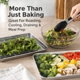 thumbnail image 5 of 11.4” Stainless Steel Baking Sheet with Rack & 7" Kitchen Tongs Set, 430 Pan 304 Rack for Baking Cooking, 5 of 9
