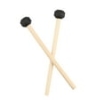 thumbnail image 2 of Baquetas de percusión de 2 piezas con cabeza de goma y mango de madera multifuncional para hacer ejercicio. Cabeza plana, 2 of 9