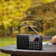 thumbnail image 4 of Radio portátil FM, radio de onda corta con el mejor efecto de recepción, salida de auriculares/entrada auxiliar/MP3/altavoz externo/tarjeta TF, almacena estaciones automáticamente y funciona con, 4 of 5