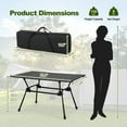 thumbnail image 4 of Costway Table de Camping en Aluminium Robuste, Table de Pique-Nique Pliante avec Sac de Transport, 4 of 10