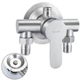 thumbnail image 4 of Stainless Steel Shower Faucet Mixer Valve Double Type Bathroom Shower Hot Cold, 4 of 6