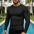 thumbnail image 7 of Hilenly Men’s Long Sleeve Shirts Crew Neck Athletic T-Shirt Gym Workout Running Shirt, 7 of 7