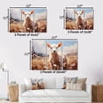 thumbnail image 4 of Designart "Country beauty Pastel Meadows II" Animals Metal Art Print Set, 4 of 5