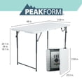 thumbnail image 3 of Mesa Plegable Rectangular De 1.22m Ajustable - Peakform, 3 of 6