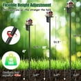 thumbnail image 6 of IHOMEPARK Heavy Duty Bird House Pole Kit Stand, 60 Adjustable  Outdoor Mount Kit  for Weather Station Birdfeeder,Bluebird House, 6 of 7