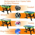 Multi Game Table HLC Portable Combination Table Set 4ft Game Table with Accessories, Foosball