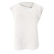 thumbnail image 3 of Blusas elegantes y casuales con mangas casquillo para mujer - Cuello en V asimétrico, textura plisada - Blusas para el trabajo y los negocios - Tejido ligero y transpirable, 3 of 4