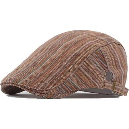 Men s Lightweight Adjustable Newsboy Flat Cap Hat Ivy Gatsby Cabbie Hat Beret