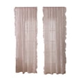 thumbnail image 2 of Gallickan Pink Lace Sheer Curtain with Floral Embroidery, Rod Pocket Semi-Sheer Window Drape 63x55 Inches, for Home Decor, 1pc Curtains, 2 of 6