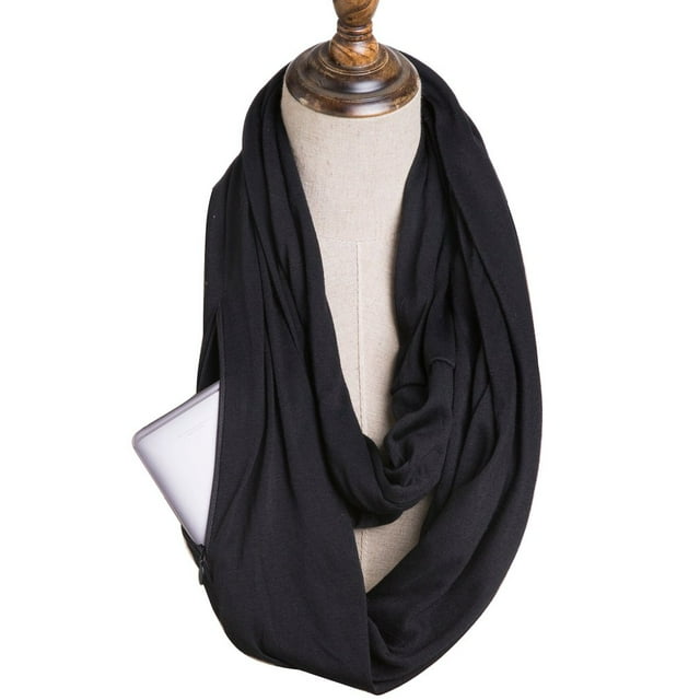 Convertible Journey Infinity Scarf With Pocket Multi-use Infinity Scarf With Pocket Convertible Infinity Scarf With Pocket