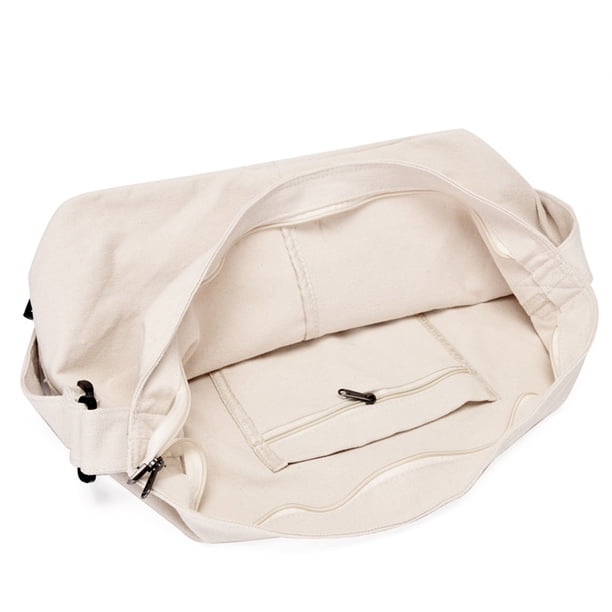 Bolsa bandolera de lona Casual de gran capacidad para mujer cruzados para el trabajo (Blanco) Likrtyny Para Estrenar