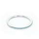 thumbnail image 4 of Anillo de bodas clásico JeenMata con detalles pavé de 0,25 quilates de corte redondo, piedra de nacimiento de marzo, chapado en oro blanco, 4 of 6