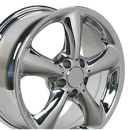 17x7.5 Wheel Fits Mercedes Benz E S SLK CLK CLS - ET37 Chrome (Best Thing To Clean Chrome Wheels)