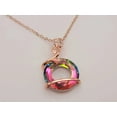 thumbnail image 4 of Rose Pendant necklace, Colorful necklace Rose Flower Necklace,, 4 of 8