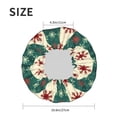 thumbnail image 4 of Kdxio Christmas Snowflakes Plaid Print Shower Cap for Women,Elastic and Reusable,Double Waterproof Layers Bathing Hat, 4 of 6