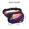 thumbnail image 4 of Balery Planet Pastel Galaxy Mochila Cinturón para Mujeres y Hombres, Bolsa de Cintura Impermeable de Doble Capa con Correa, 4 of 9