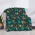 thumbnail image 3 of Fuzoiu Christmas Dinosaur colorful Print Flannel Blanket,Throw Blanket,Flannel Home Decor,Fleece Bed Blankets,Cozy Soft Blanket for Bed, Sofa, Camping, and Travel-60"x50", 3 of 6