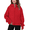 Red, variant on Arshiner Girls Zip Up Hoodies Black Teen Hooded Sweatshirts Fleece Track Jackets Kids Fall Winter Clothes Size 10-12 Light Purple 140