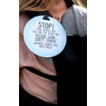 thumbnail image 2 of THREE LITTLE TOTS- No Touching Baby Car Seat Sign for Newborns Car Seat or Stroller (Blue), 2 of 12