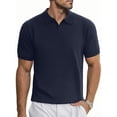 thumbnail image 2 of GENTS BLISS V Neck Men Polo Shirts Short Sleeve Knit T shirts for Men Casual Stretch Men Shirts, 2 of 7