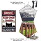 thumbnail image 4 of "Advertencia: mantenga la puerta cerrada, no deje salir a los gatos, no importa lo que le digan". Letrero de metal con advertencia de gato negro divertido, 30 x 20 cm, póster de placa artística para, 4 of 7