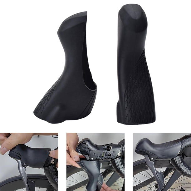 Paire De Couvre-poignées De Vélo En Silicone – Anti-dérapant, Compatible VTT, Pliant Et Fixe – Noir (et Autres Couleurs)