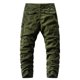 thumbnail image 3 of Pantalones largos para hombre, moda informal, cómodos, sólidos, con bolsillos, con cordón ajustable, pantalones regulares de poliéster para hombre., 3 of 8