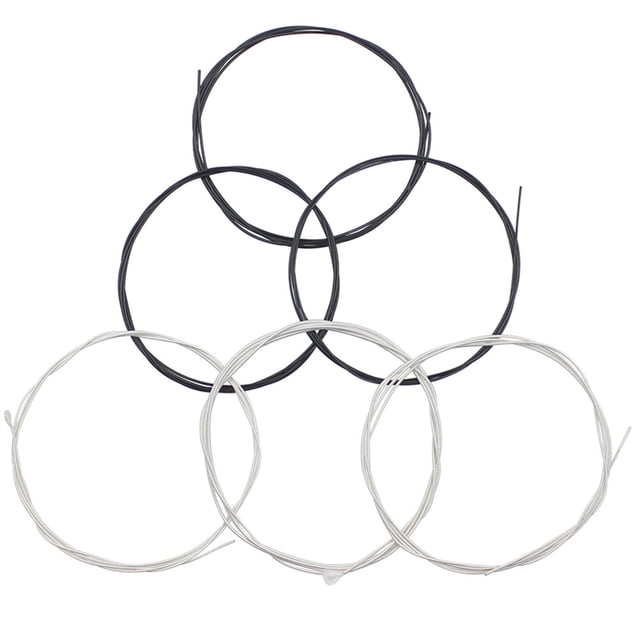 OUNONA 6 Pcs Cordes de Guitare de Remplacement en Nylon Acoustique Folk avec Ton Riche