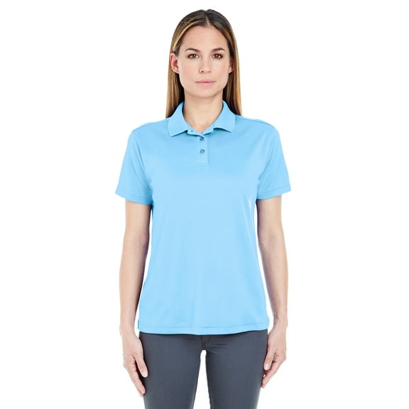 UltraClub 8404 Ladies Cool & Dry Sport Polo, COLUMBIA BLUE, 3XL