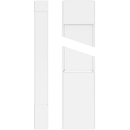 

10 W x 82 H x 2 P Plain PVC Pilaster w/Standard Capital & Base (Pair)