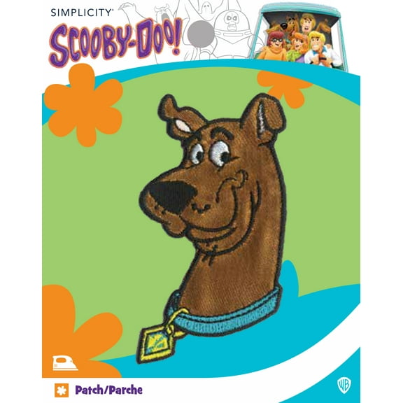 Simplicity Warner Bros. Scooby-Doo Iron-on Applique Embroidered Patch, Multi-color, 1 Each