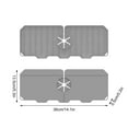 thumbnail image 2 of Faucet Splash Guard, Kitchen Sink Diverter Pad, Wash Basin Water Deflector, Countertop Protection, Drying Rack Mat, Bathroom Sink Accessory, 2 of 6